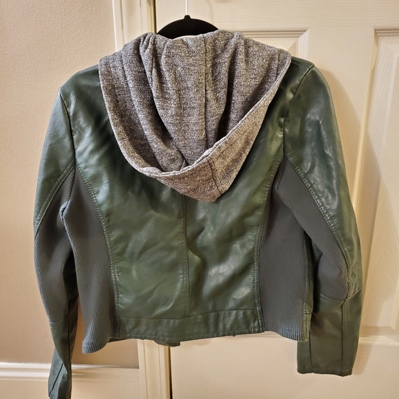 Cool Hunter Green Cavalini Moto Jacket - Picture 2 of 10